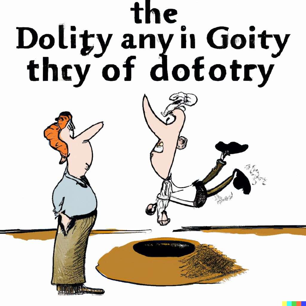 the discovery of gravity, cartoon